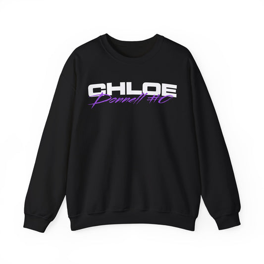 Chloe Donnell Cursive Name & Number Crewneck Sweatshirt