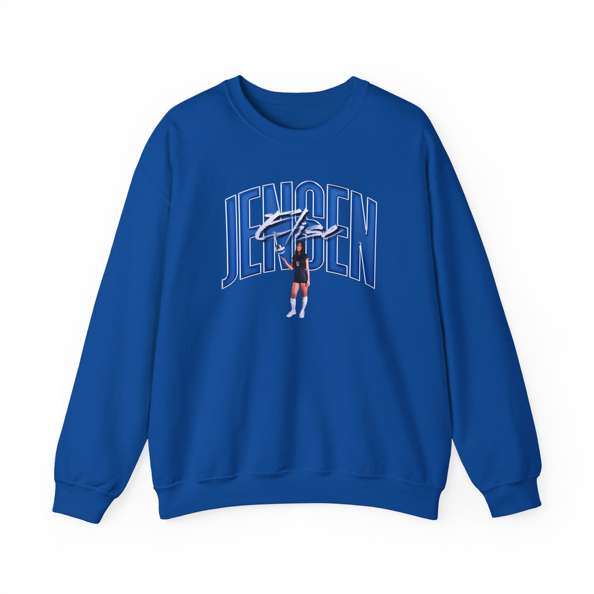 Elise Jensen Curved Combo Colored Crewneck Sweatshirt