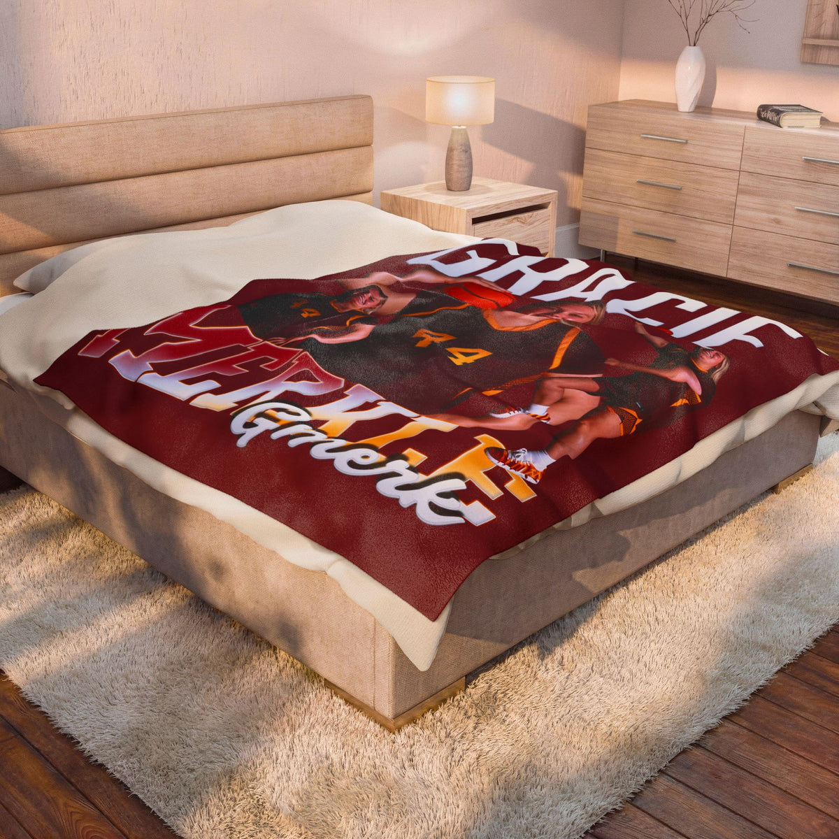 Gracie Merkle 60"-80" Plush Blanket