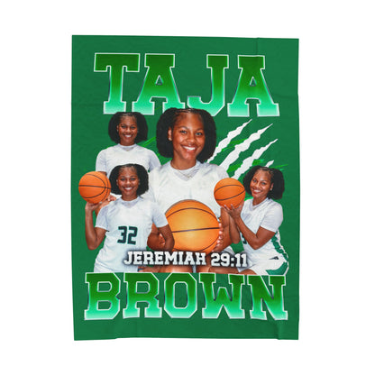 Taja Brown 60"-80" Plush Blanket
