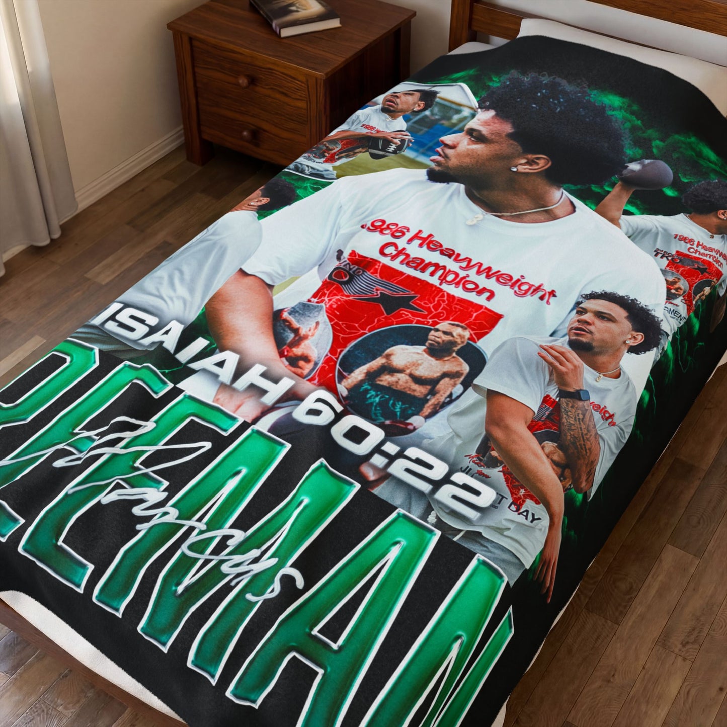 Copy of Marcus Freeman 60"-80" Plush Blanket