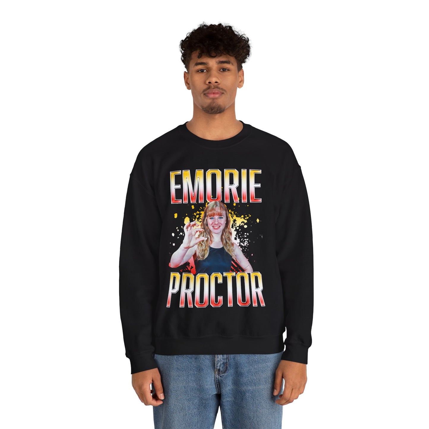 Emorie Proctor Hombre Combo Crewneck Sweatshirt