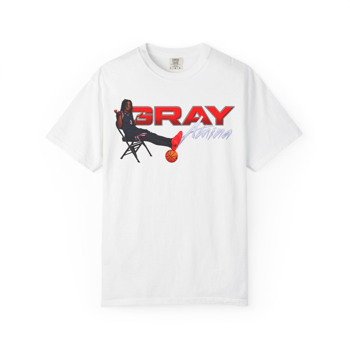 Amina Gray Big Last Name Premium Tee