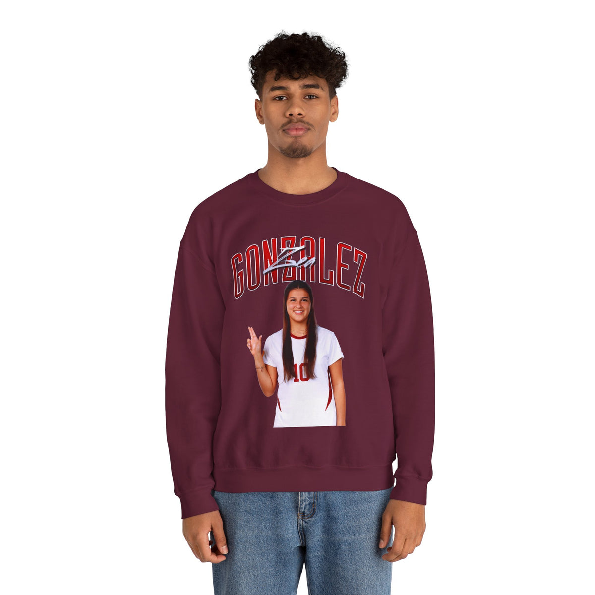 Zea Gonzalez Athlete Glory Crewneck Sweatshirt