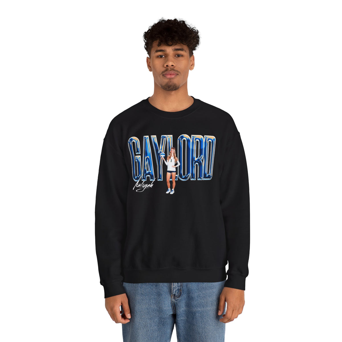 Aaliyah Gaylord Big Last Name Crewneck Sweatshirt
