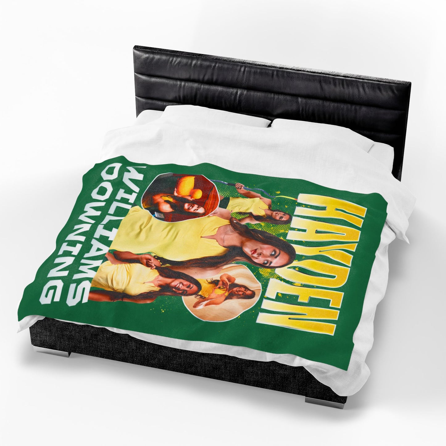 Hayden Williams-Downing Colored & White Combo 60"-80" Plush Blanket