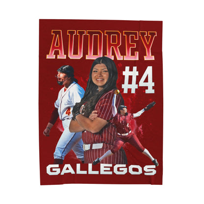Audrey Gallegos First Name Highlight 60"-80" Plush Blanket