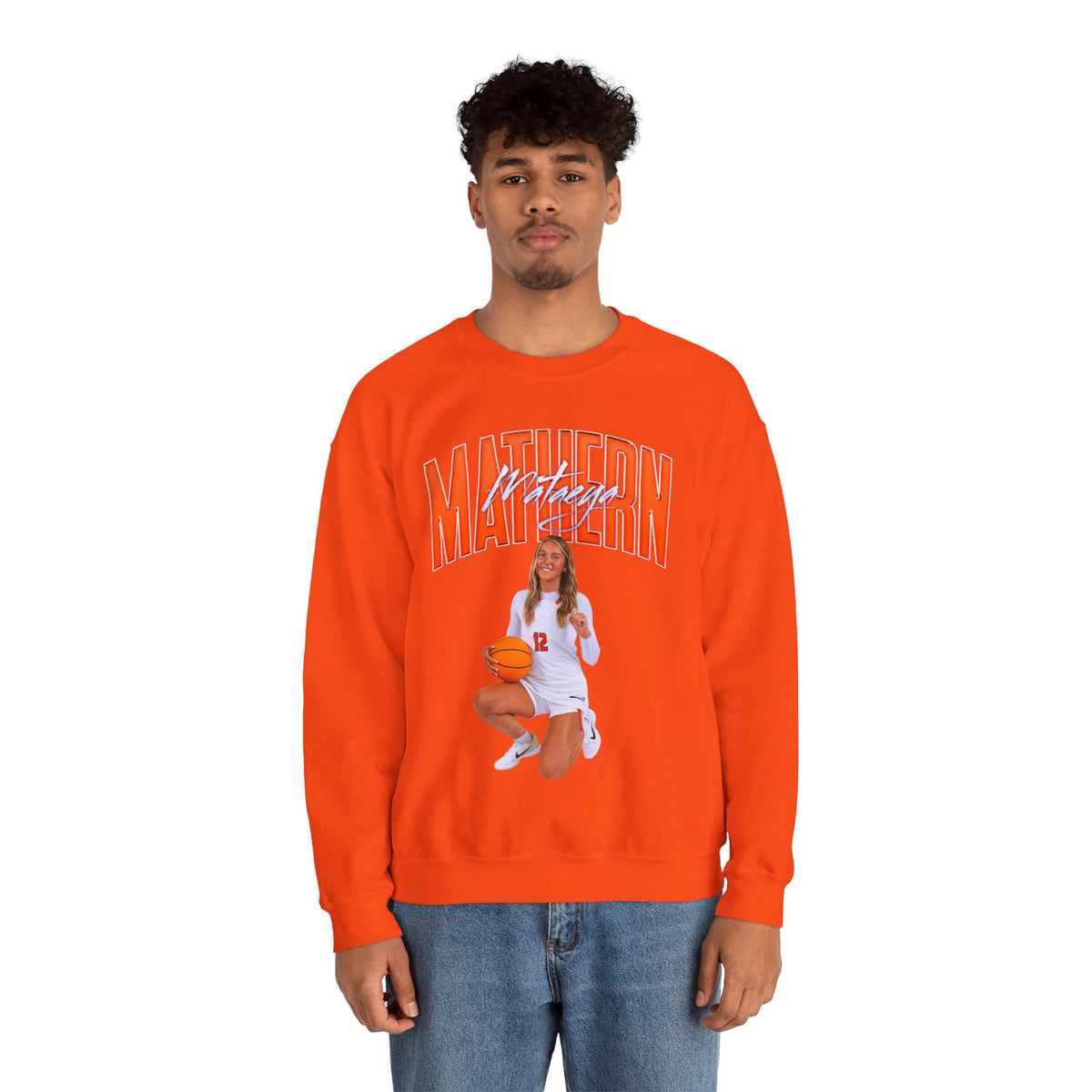 Mataeya Mathern Big Last Name Crewneck Sweatshirt