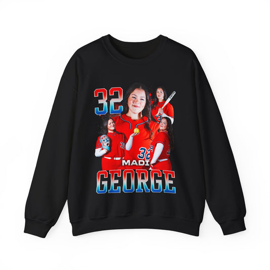 Madi George Name & Number Ombre Crewneck Sweatshirt