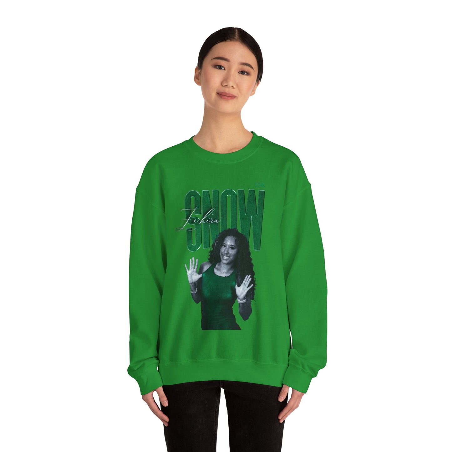 Ze'Kira Snow Faded Glory Crewneck Sweatshirt