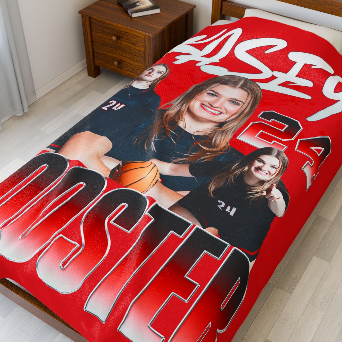Kasey Booster 60"-80" Plush Blanket