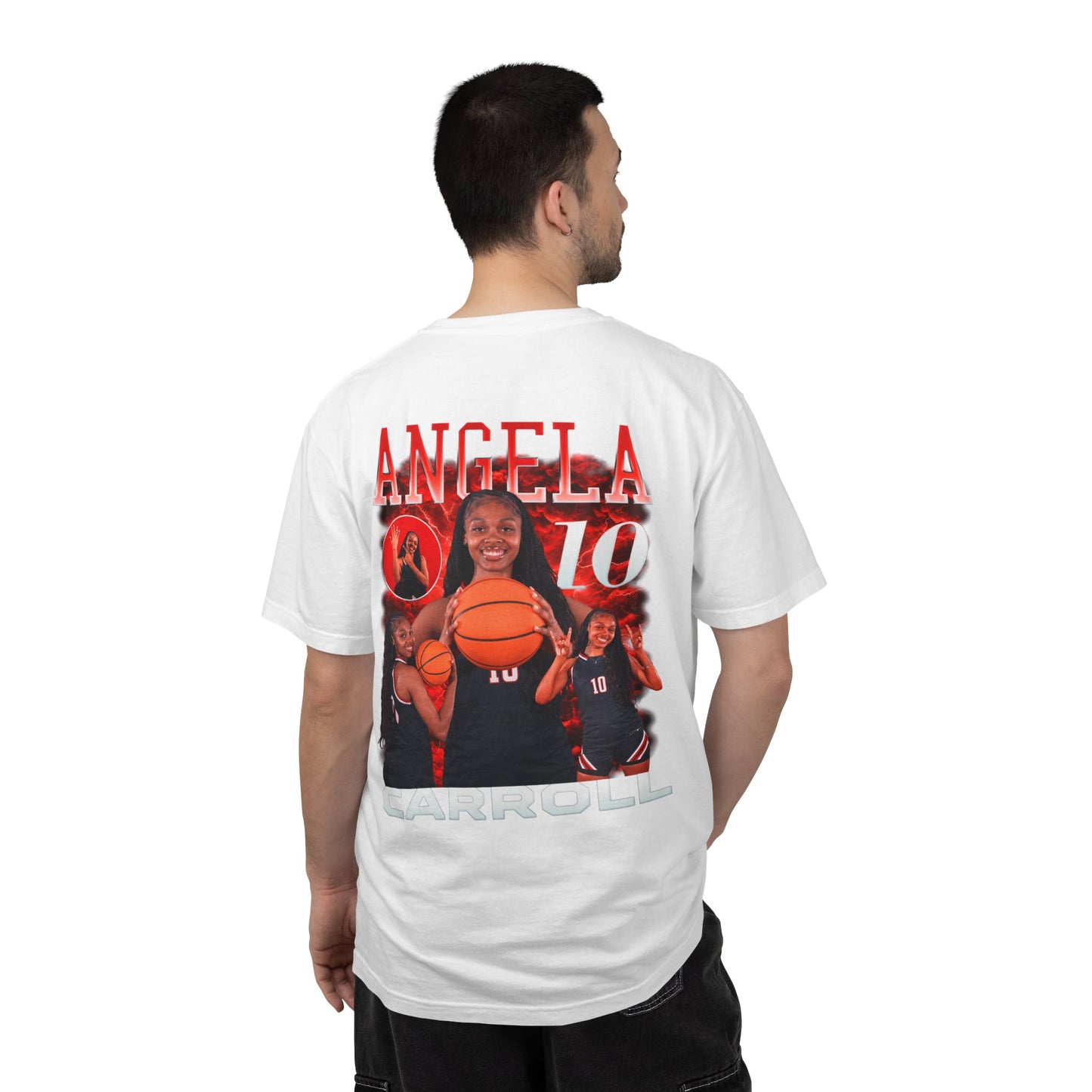 Angela Carroll Logo Front & Back Premium Tee
