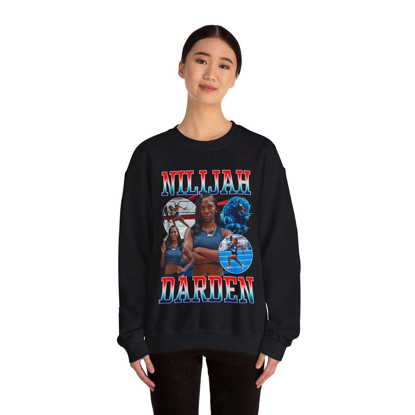 Nilijah Darden Colored & White Combo Crewneck Sweatshirt
