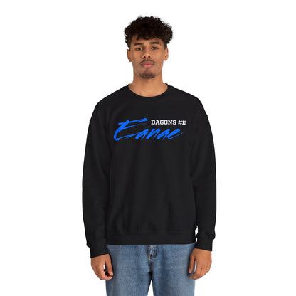 Eanae Dagons Cursvie Name & Number Crewneck Sweatshirt