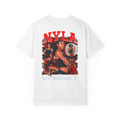 Nyla Cherry Logo Front & Back Premium Tee