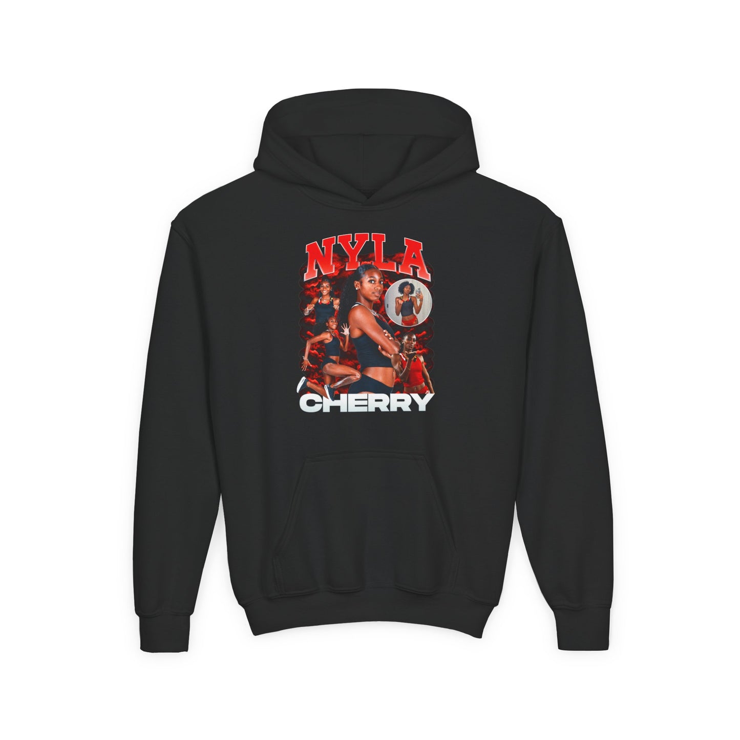 Nyla Cherry First Name Highlight Kids Hoodie