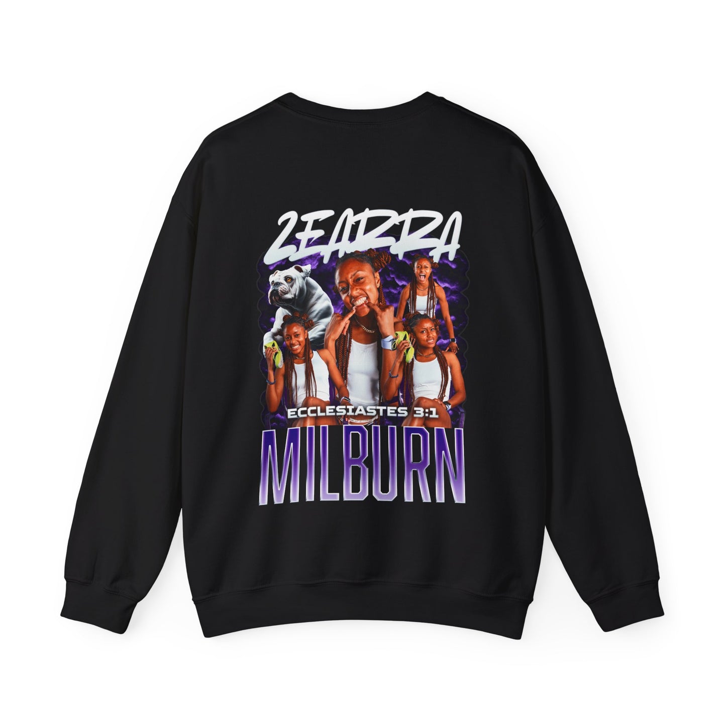 Zearra Milburn Logo Front & Back Crewneck