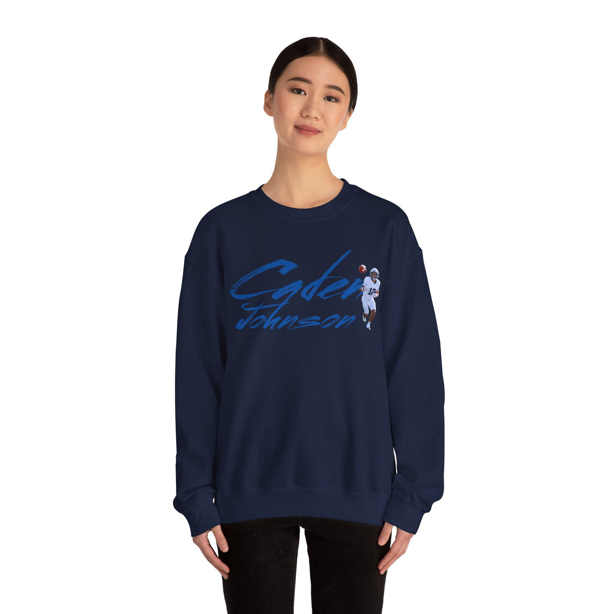Caden Johnson Cursive Crewneck Sweatshirt
