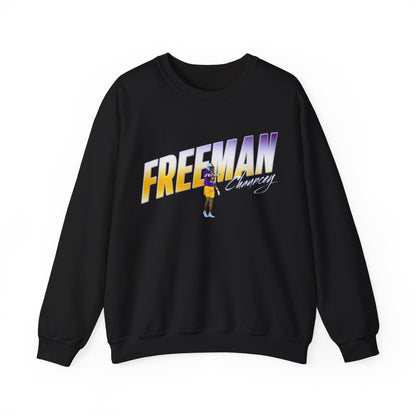 Chauncey Freeman Cursive Combo Colored Crewneck Sweatshirt