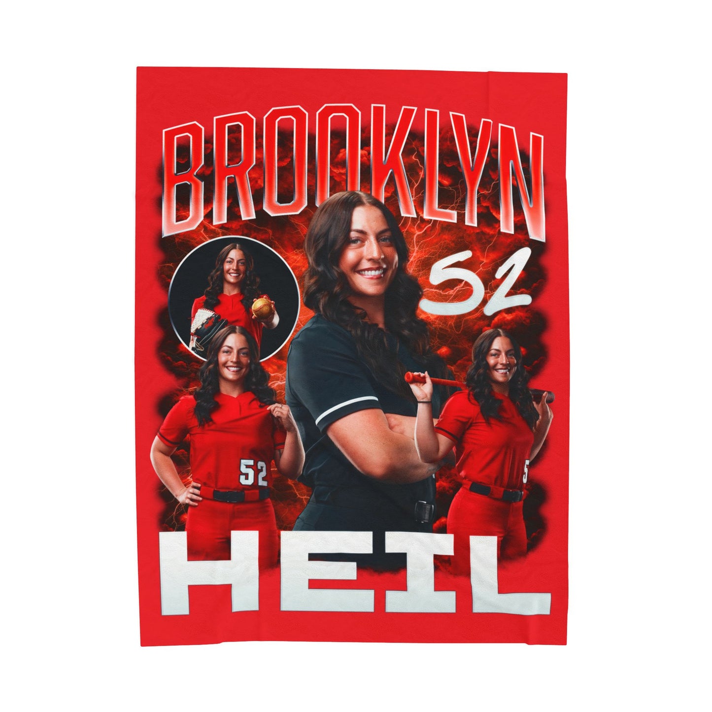 Brooklyn Heil Lightning Storm 60"-80" Plush Blanket