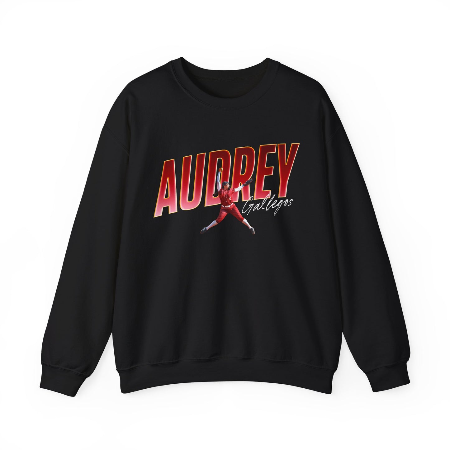 Audrey Gallegos Cursive Combo Colored Crewneck Sweatshirt