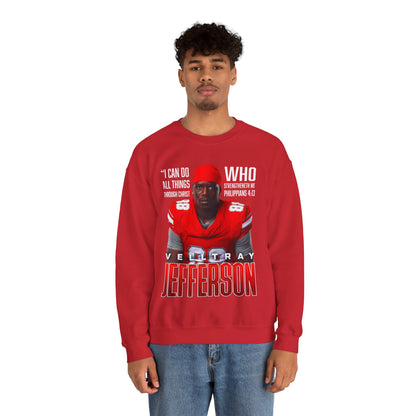 Velltray Jefferson Featured Quote Crewneck Sweatshirt