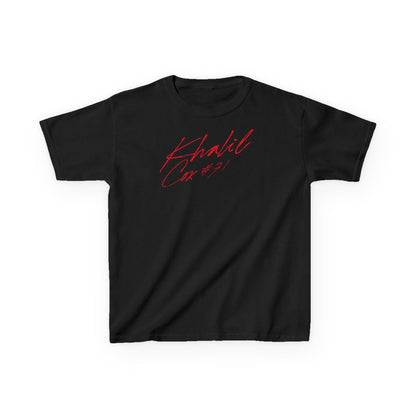 Khalil Cox Cursive Name & Number Kids Tee