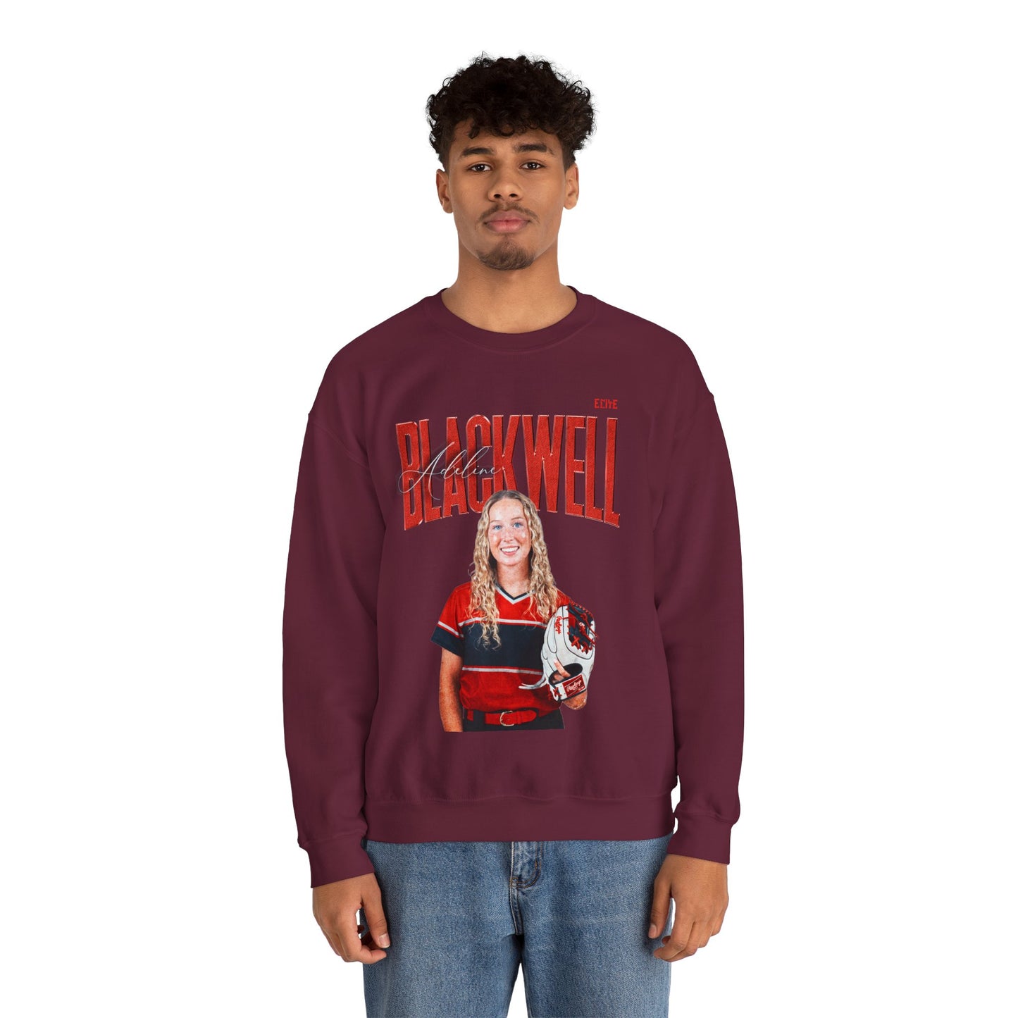 Adeline Blackwell Faded Glory Crewneck Sweatshirt