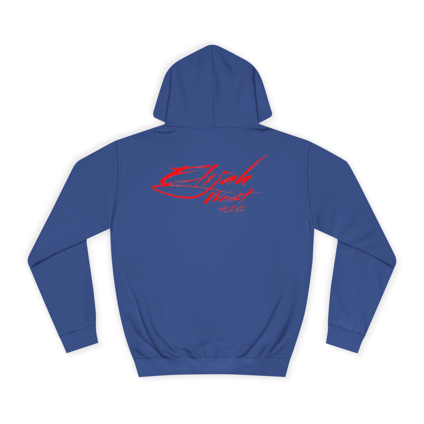 Elijah West Cursive Name & Number Premium Hoodie