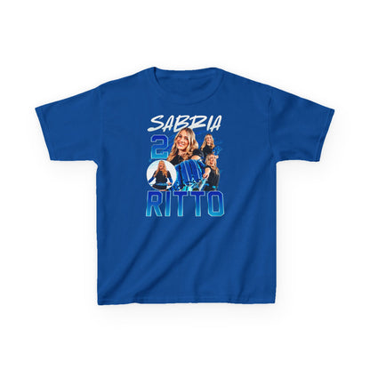 Sabria Ritto White & Color Combo Kids Tee