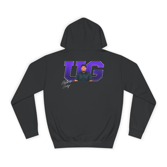 Uelese Grey Big Initials Premium Hoodie