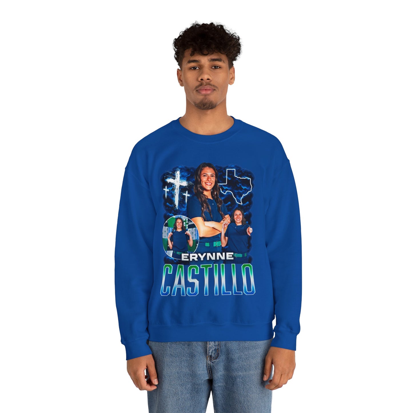Erynne Castillo Faith Based Crewneck Sweatshirt