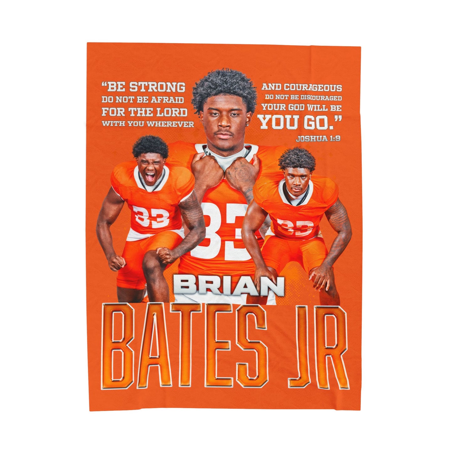 Brian Bates Jr. 60"-80" Plush Blanket