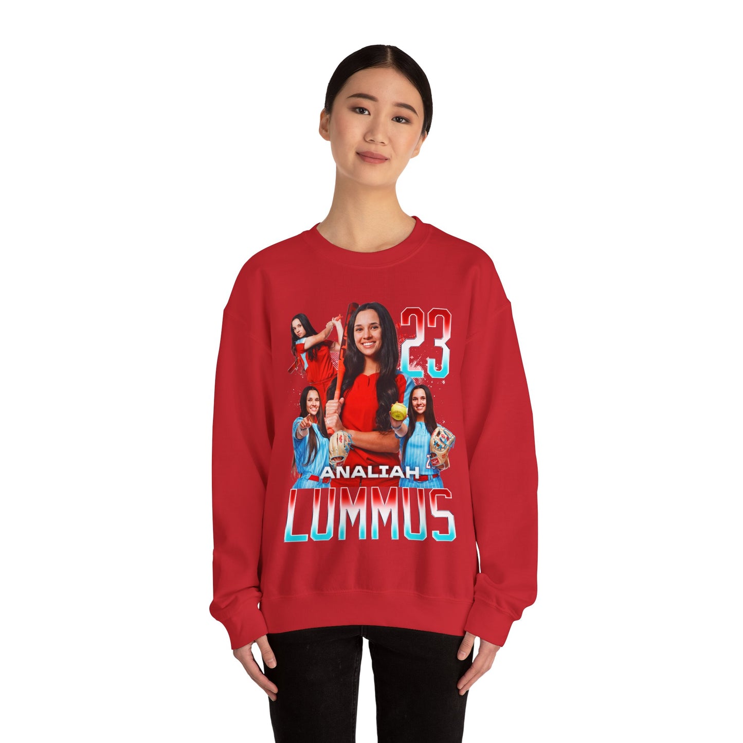 Analiah Lummus Name & Number Ombre Crewneck Sweatshirt