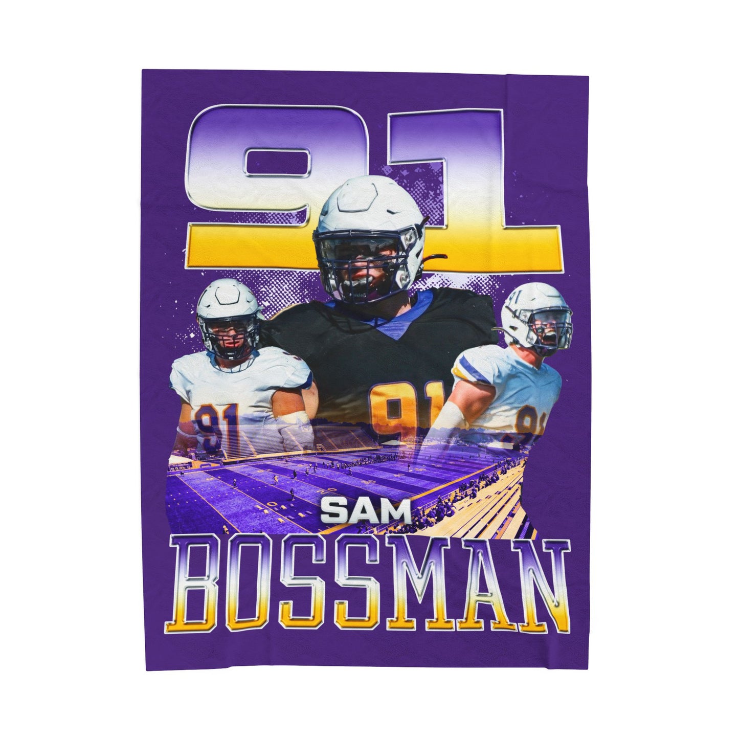 Sam Bossman 60"-80" Plush Blanket