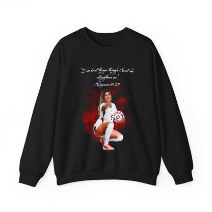 Bella Morgas Athlete Quote Crewneck Sweatshirt
