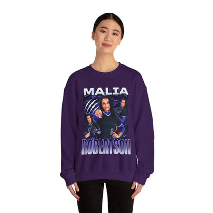 Malia Robertson White & Combo Colored Crewneck Sweatshirt