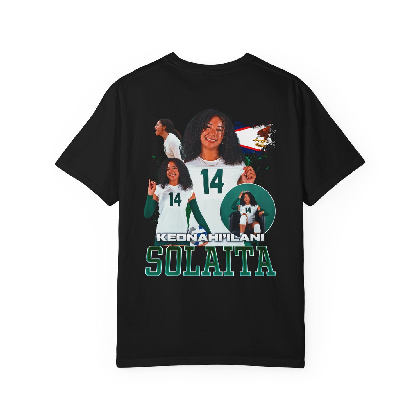 Keonahi'Ilani Solaita Logo Front & Back Premium Tee