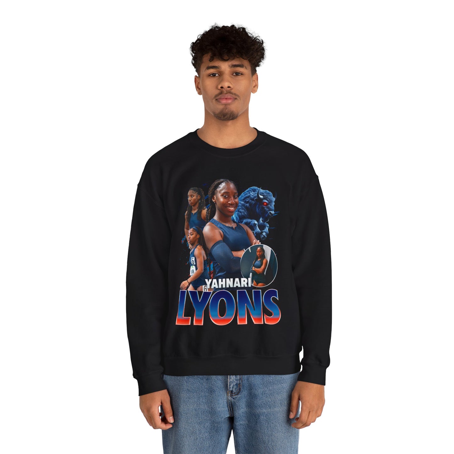 Yahnari Lyons Team Mascot Crewneck Sweatshirt