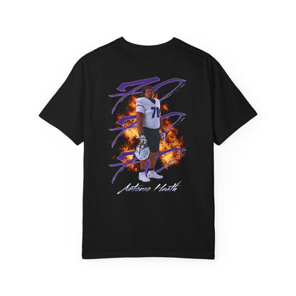 Antonio Heath Logo Front & Back Premium Tee