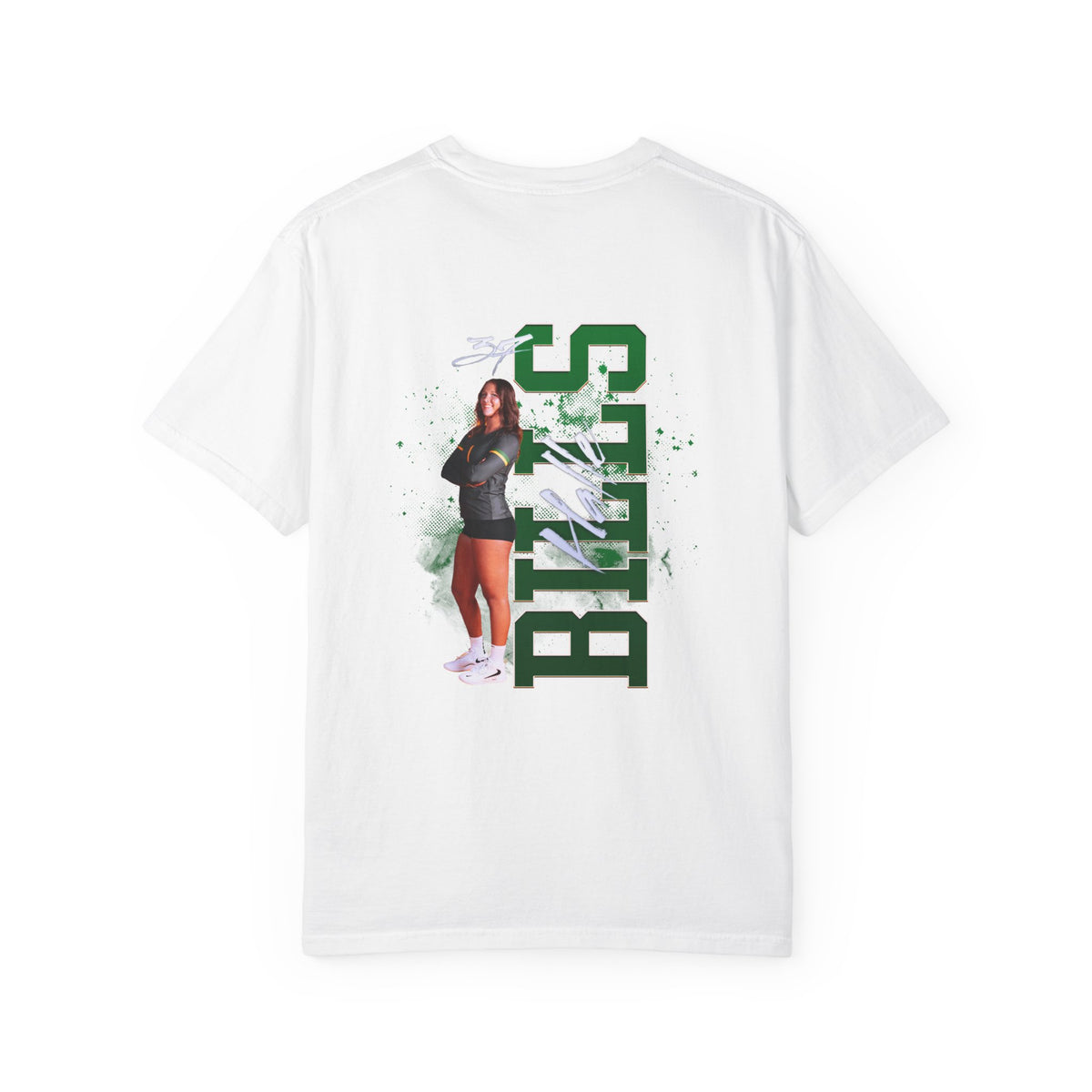 Halle Bills Logo Front & Back Premium Tee