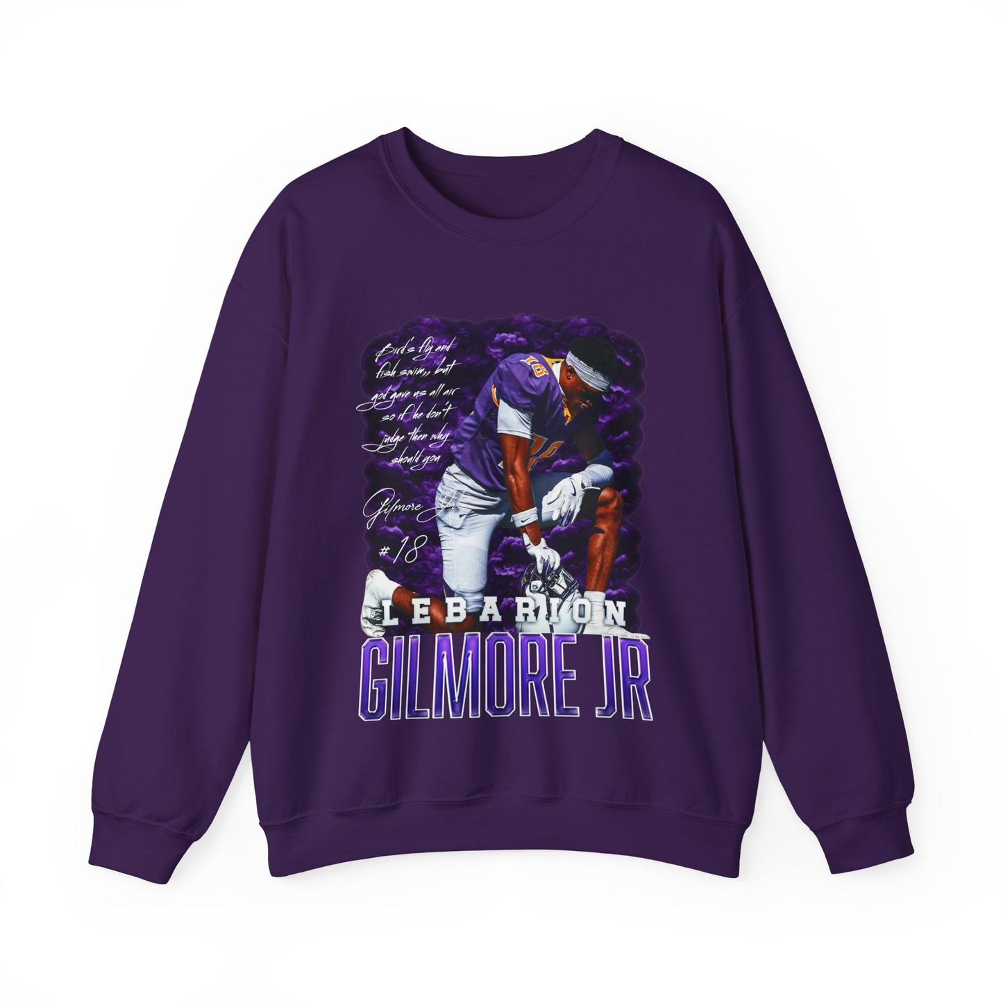Lebarion Gilmore Jr. Featured Quote Crewneck Sweatshirt