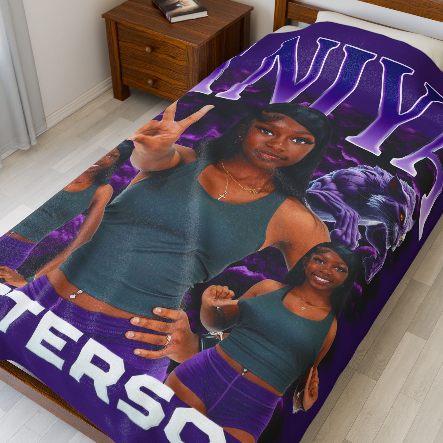 Aniya Patterson 60"-80" Plush Blanket