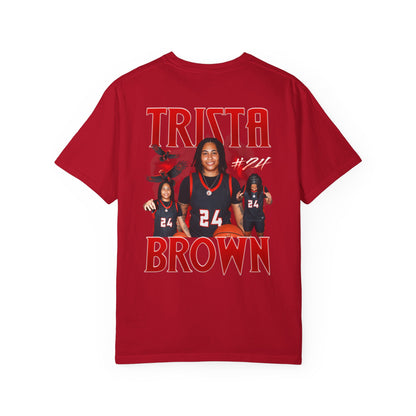 Trista Brown Logo Front & Back Premium Tee