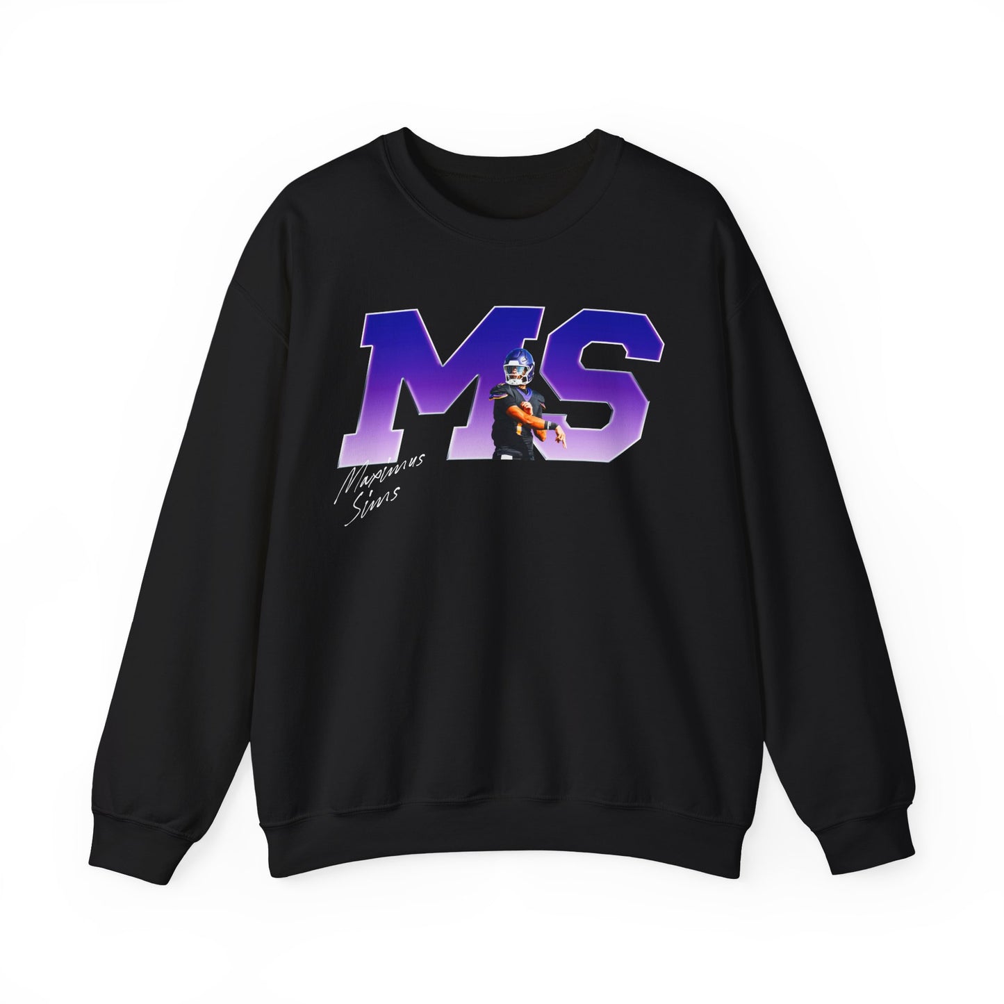 Maximus Sims Big Initials Colored Crewneck Sweatshirt