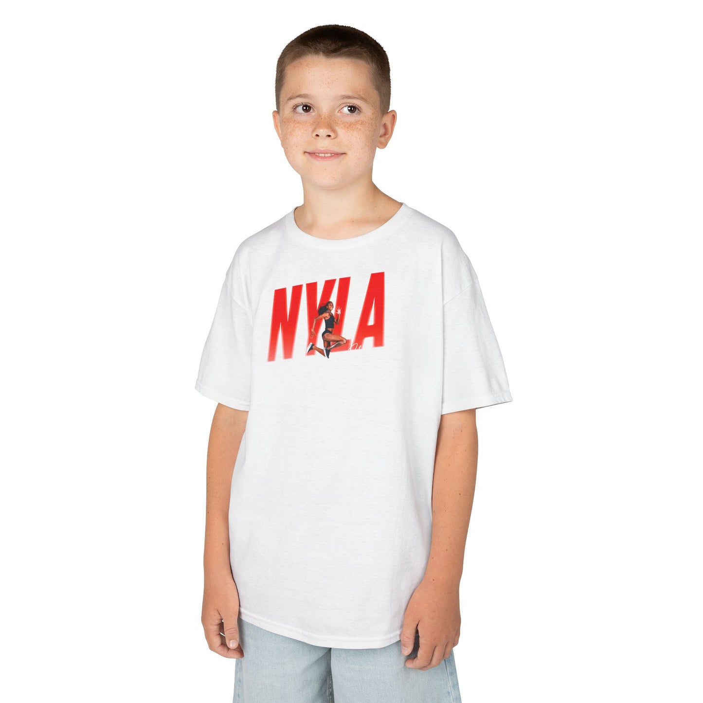 Nyla Cherry Cursive Combo Colored Kids Tee