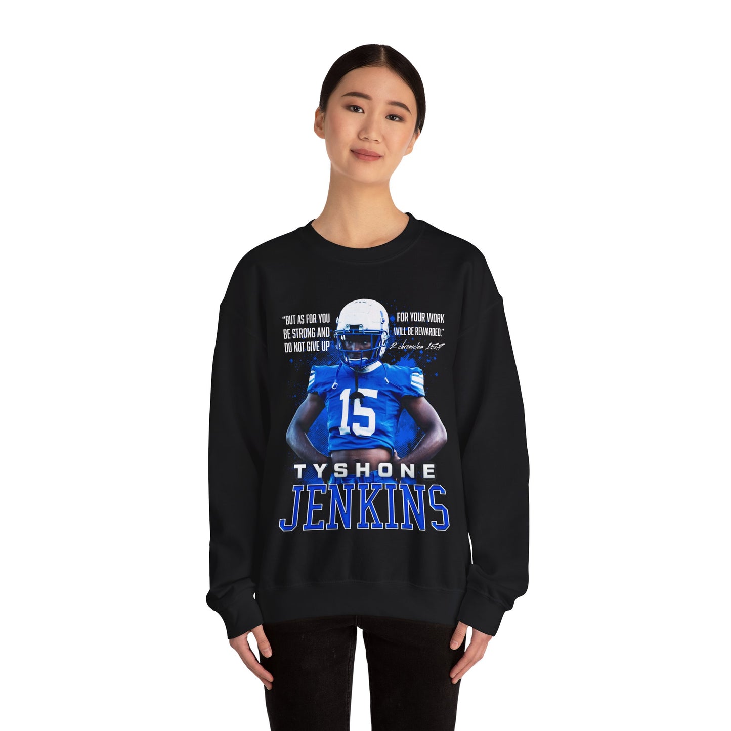 Tyshone Jenkins Featured Quote Crewneck Sweatshirt
