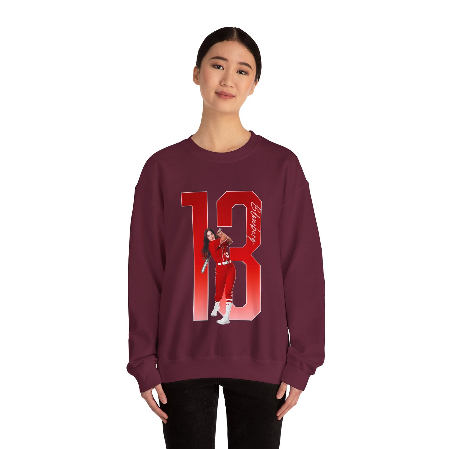 Addison Blomberg Player Icon Number Crewneck Sweatshirt