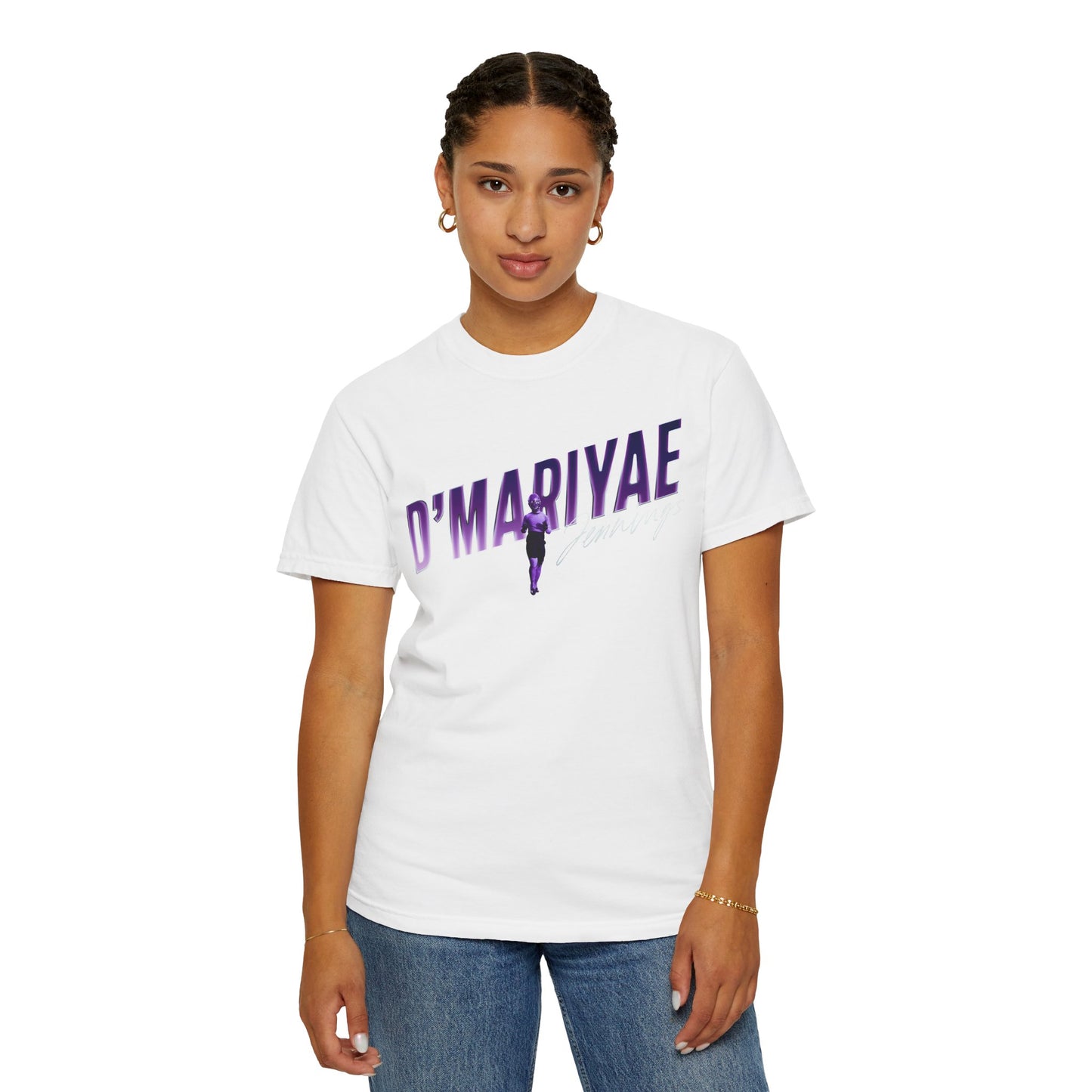 D'Mariyae Jennings Cursive Combo Colored Premium Tee