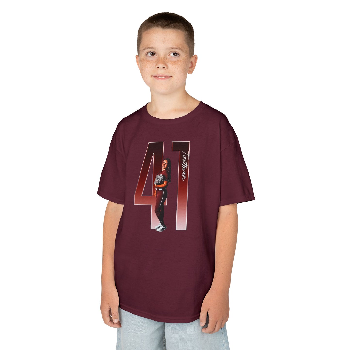 Taylor Troutman Player Icon Number Kids Tee